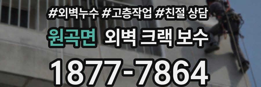 원곡면 외벽 크랙 보수