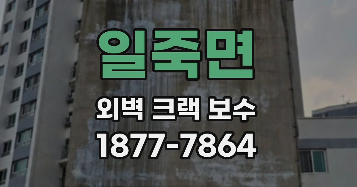 일죽면 외벽 크랙 보수