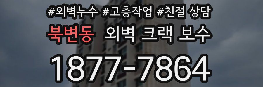 북변동 외벽 크랙 보수