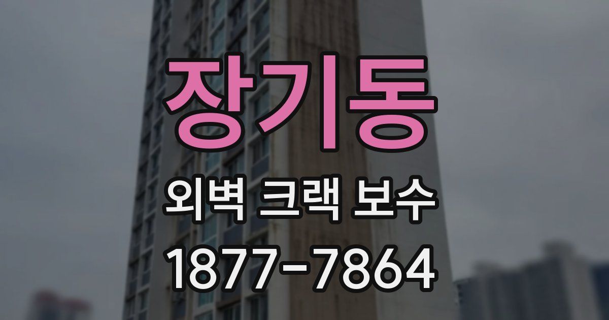 장기동 외벽 크랙 보수