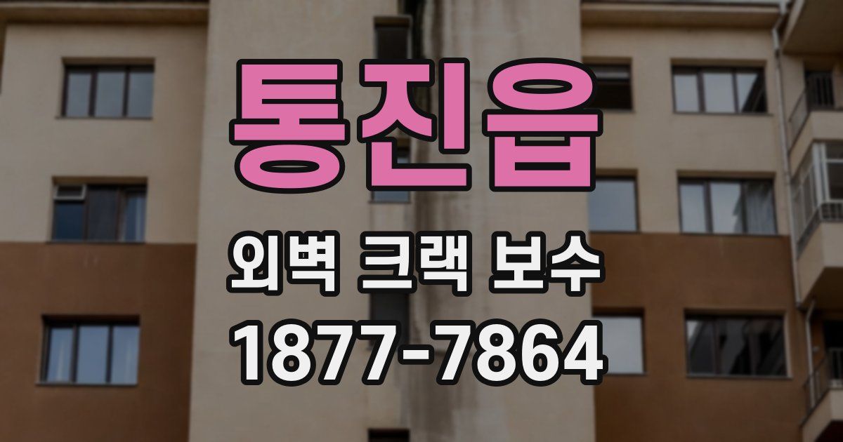 통진읍 외벽 크랙 보수