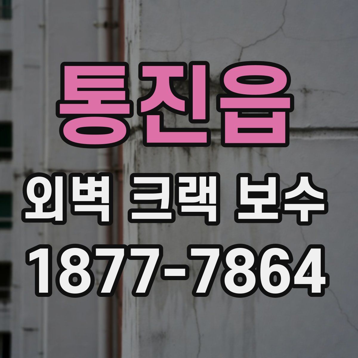 통진읍 외벽 크랙 보수