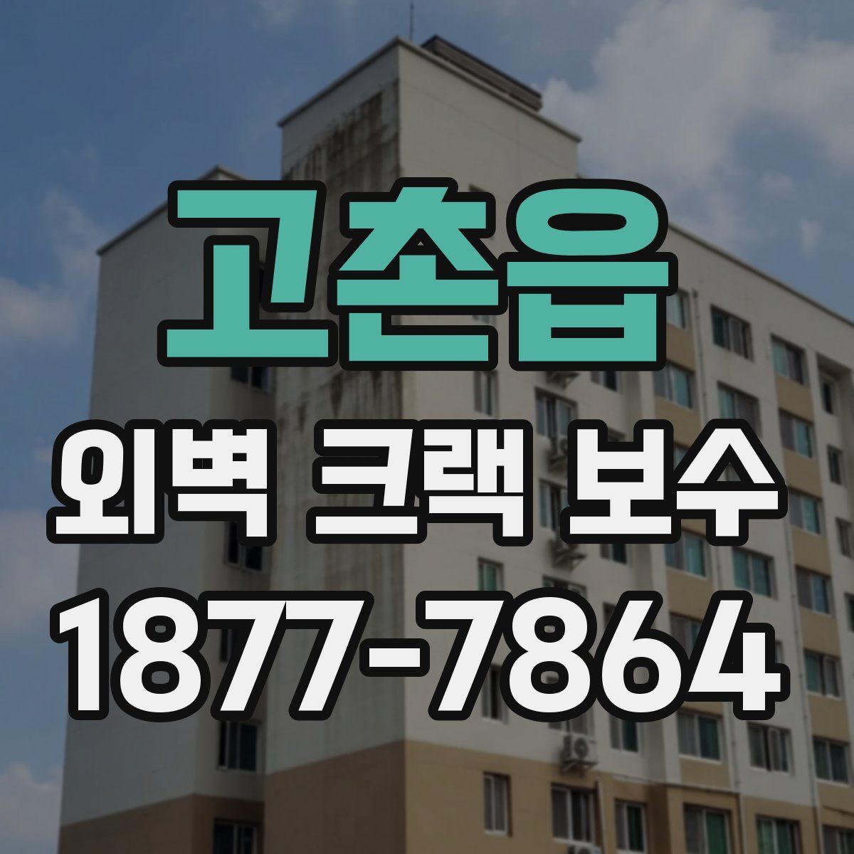 고촌읍 외벽 크랙 보수