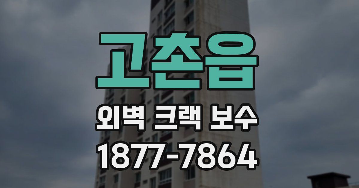 고촌읍 외벽 크랙 보수