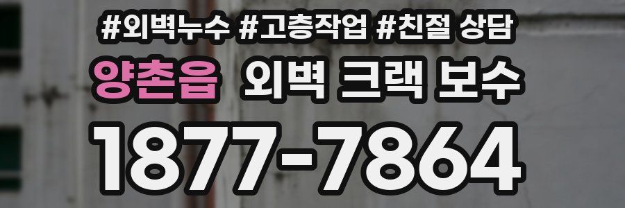 양촌읍 외벽 크랙 보수