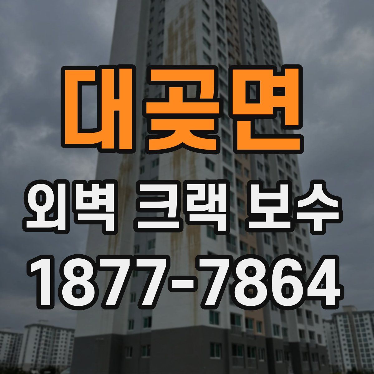 대곶면 외벽 크랙 보수