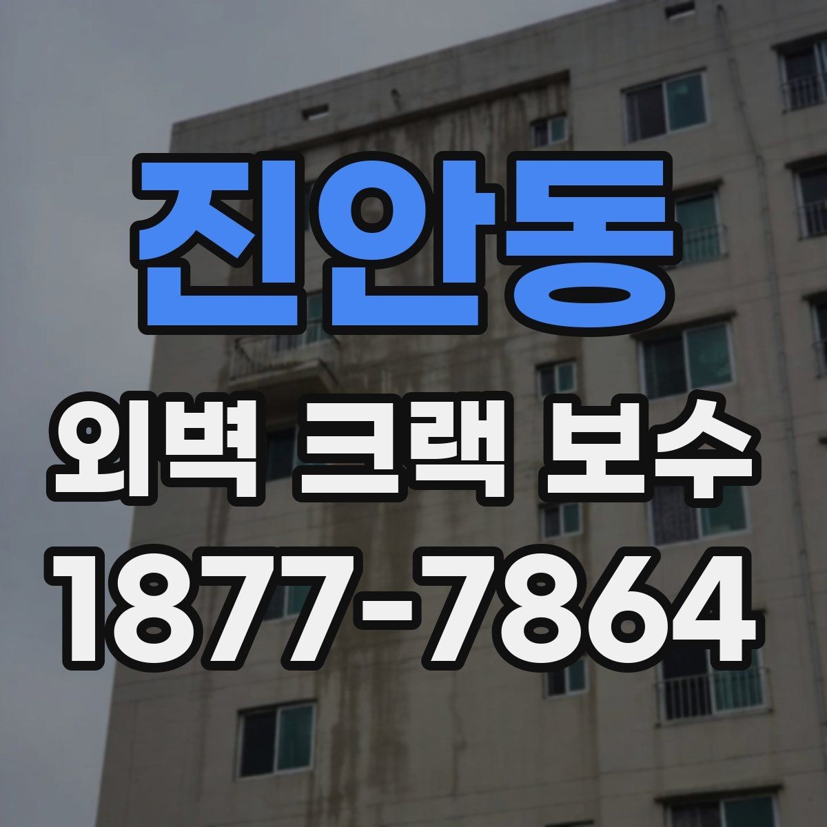 진안동 외벽 크랙 보수 진행 시 건물 상태별 접근법