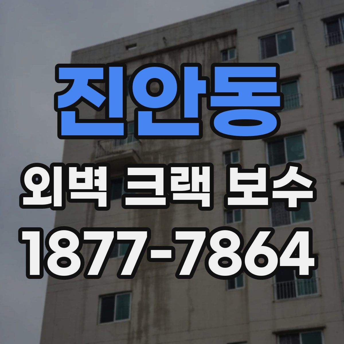 진안동 외벽 크랙 보수