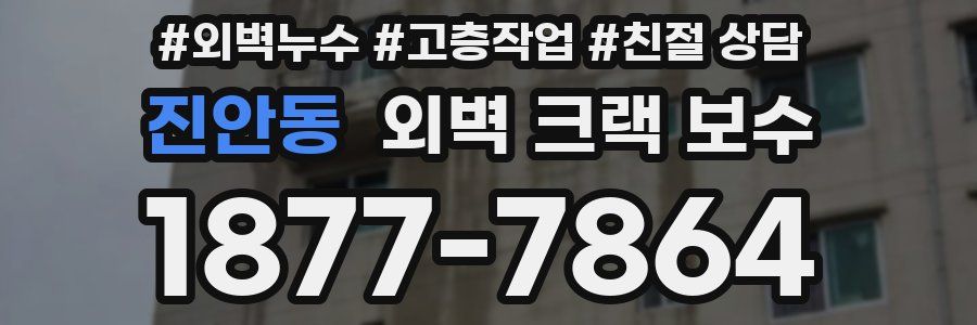 진안동 외벽 크랙 보수