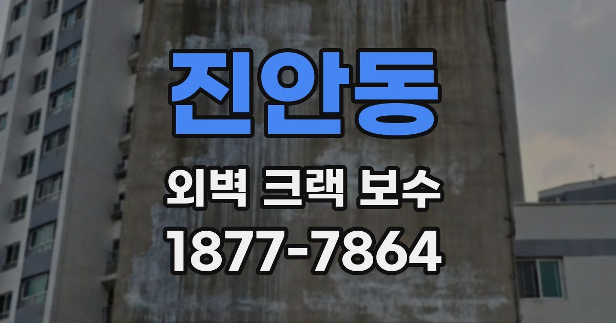 진안동 외벽 크랙 보수