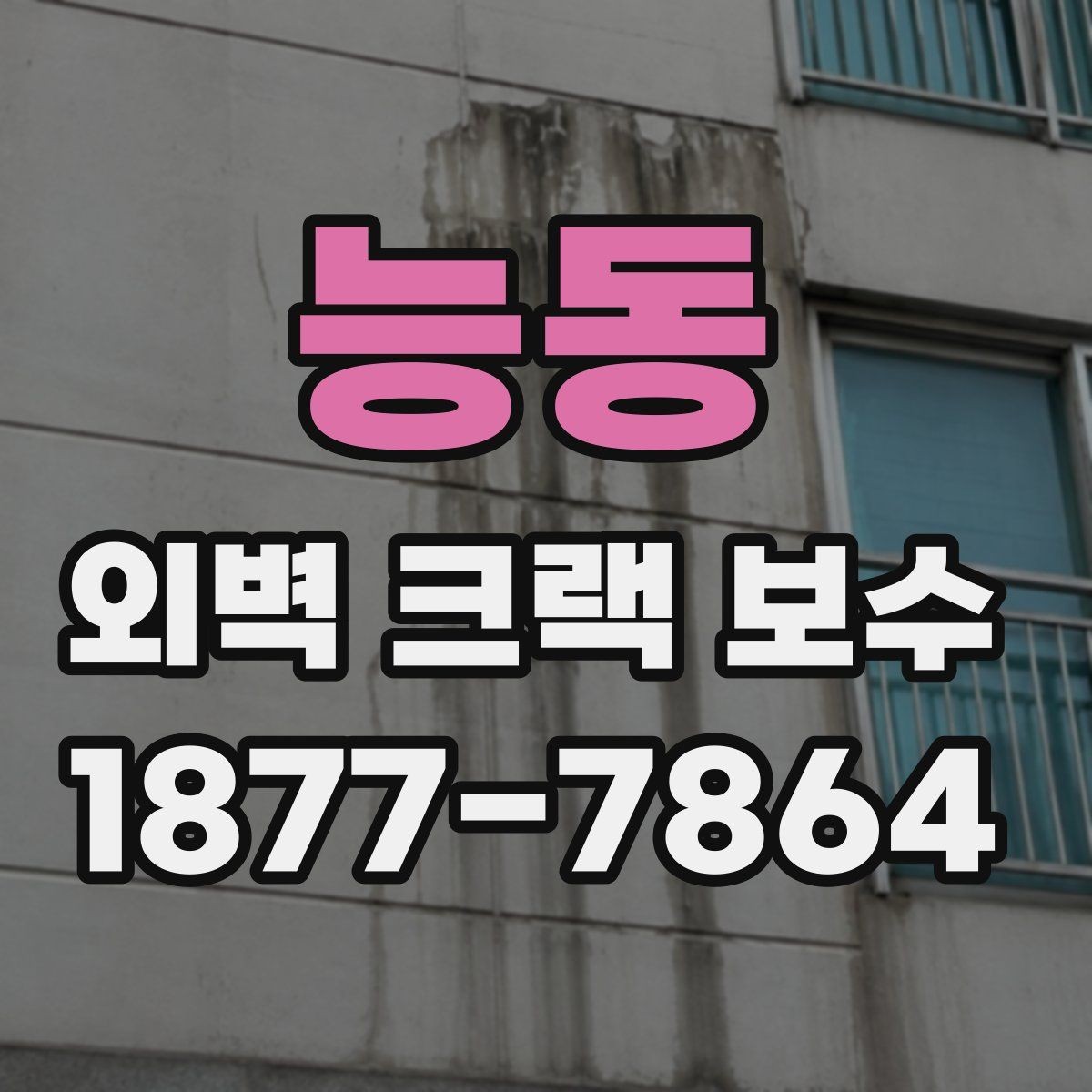 능동 외벽 크랙 보수 후 재도장까지 고려해야 하는 이유