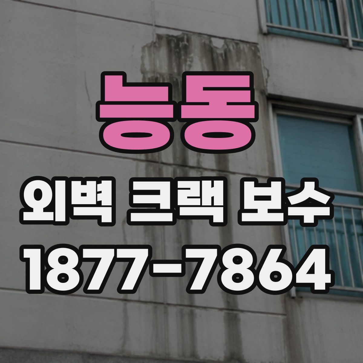 능동 외벽 크랙 보수