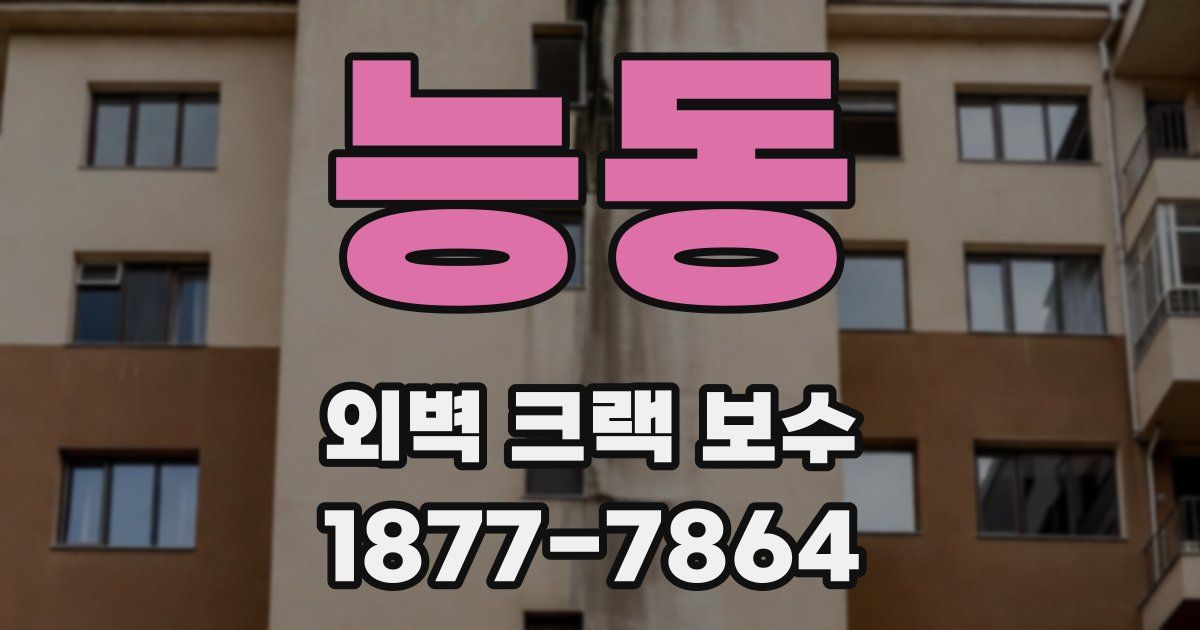 능동 외벽 크랙 보수
