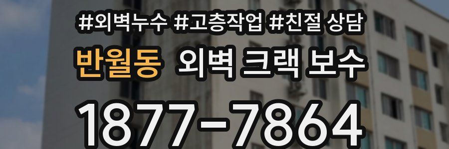 반월동 외벽 크랙 보수