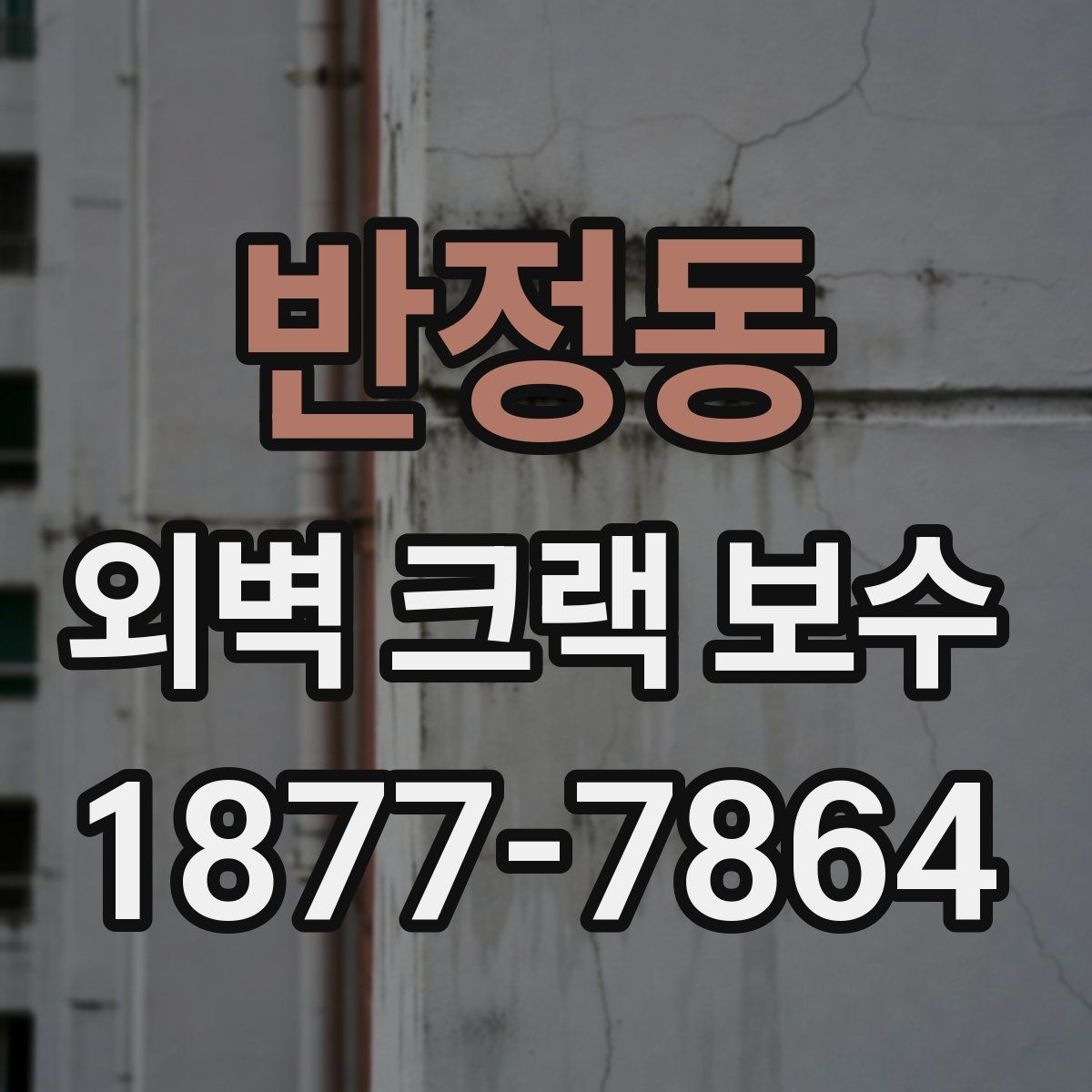 반정동 외벽 크랙 보수