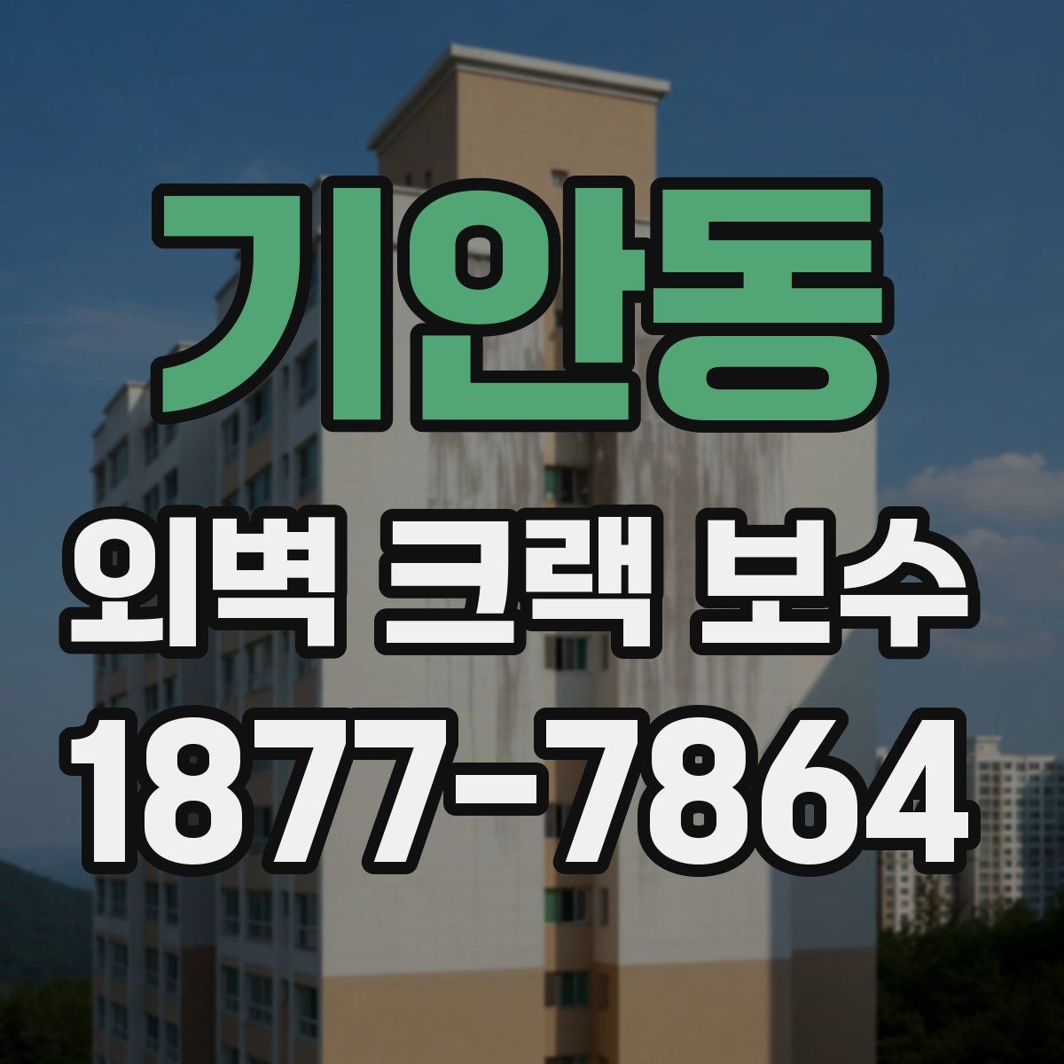 기안동 외벽 크랙 보수