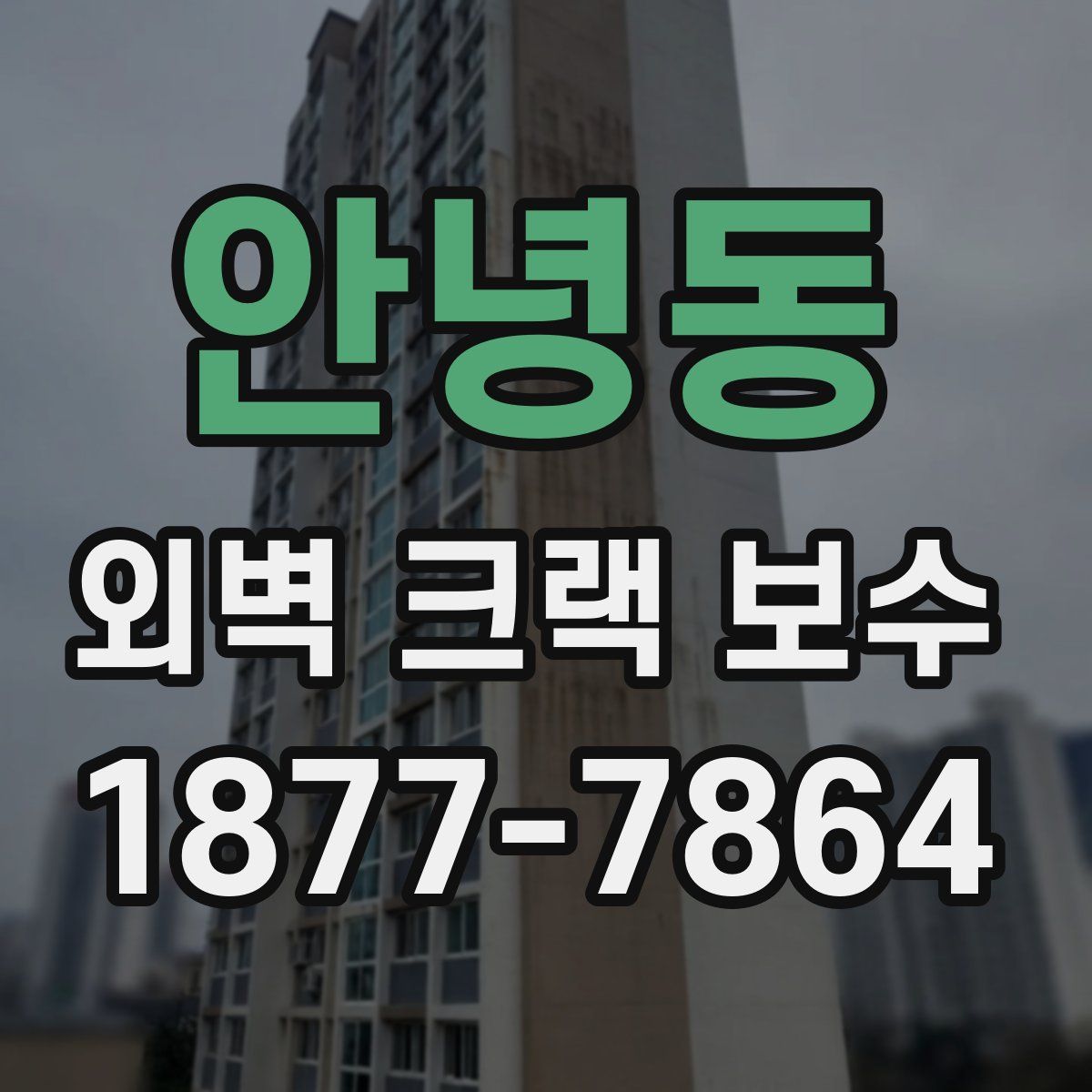 안녕동 외벽 크랙 보수