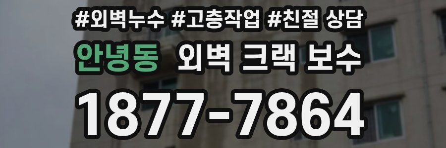 안녕동 외벽 크랙 보수