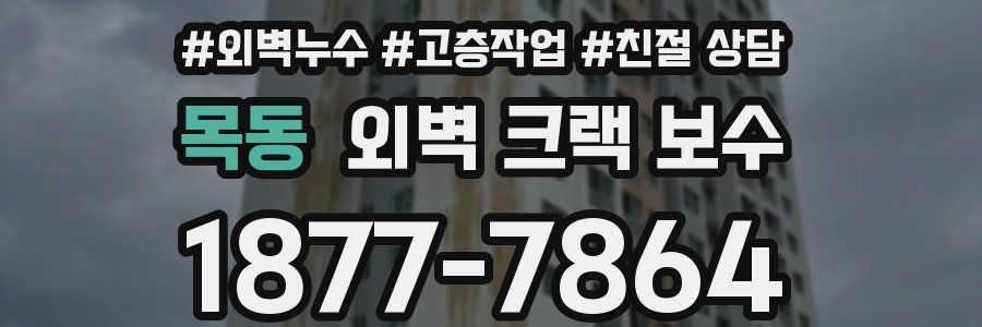 목동 외벽 크랙 보수