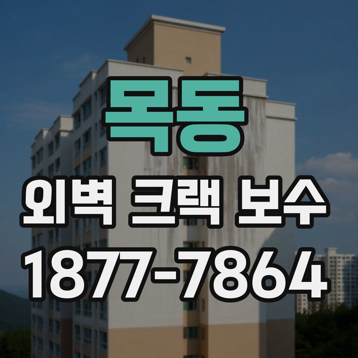 목동 외벽 크랙 보수