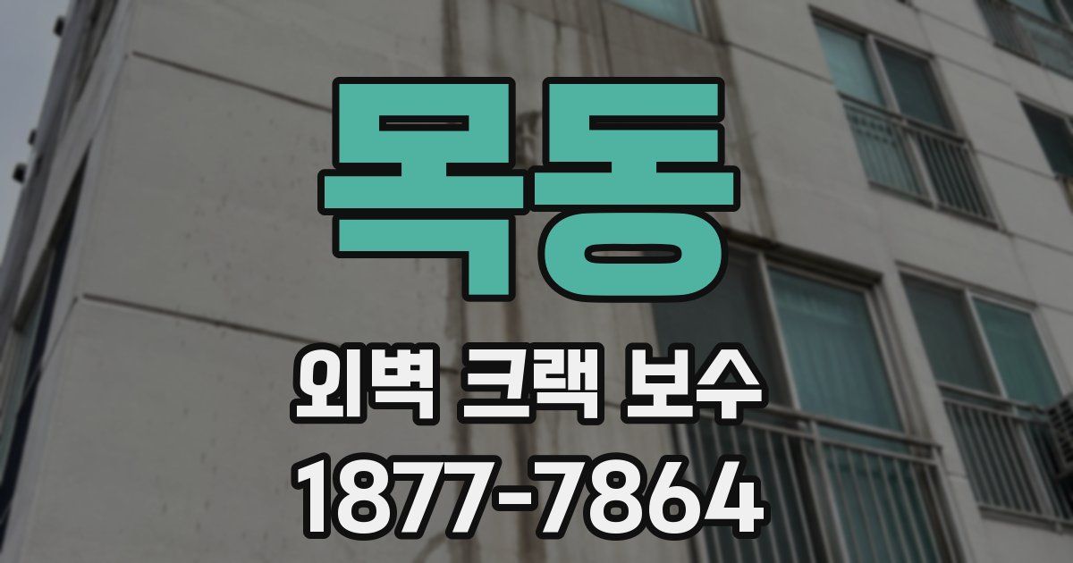 목동 외벽 크랙 보수