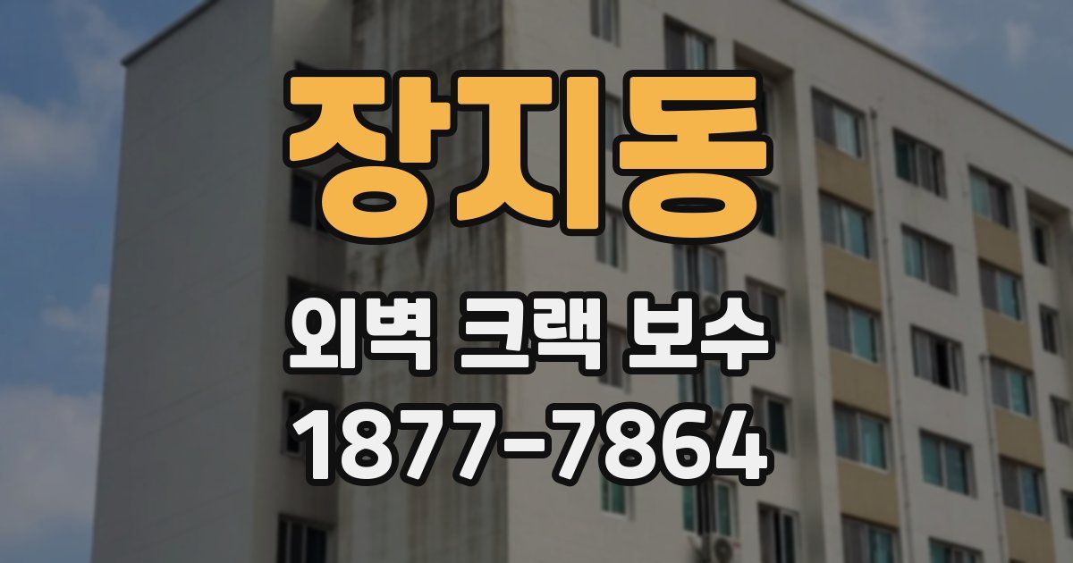장지동 외벽 크랙 보수