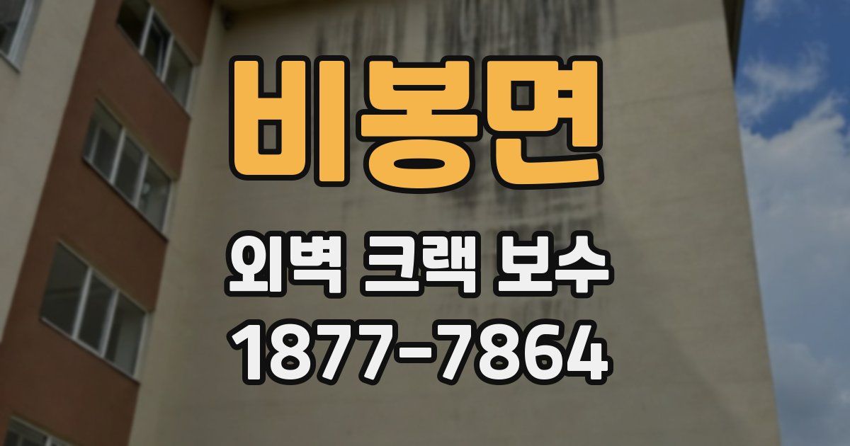 비봉면 외벽 크랙 보수