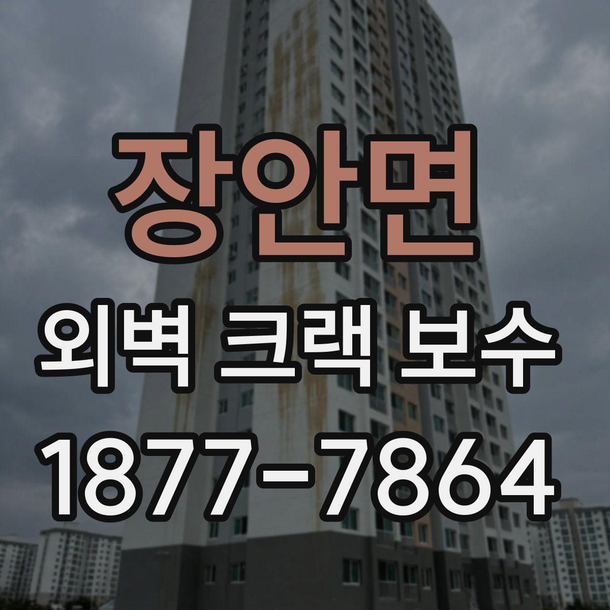 장안면 외벽 크랙 보수