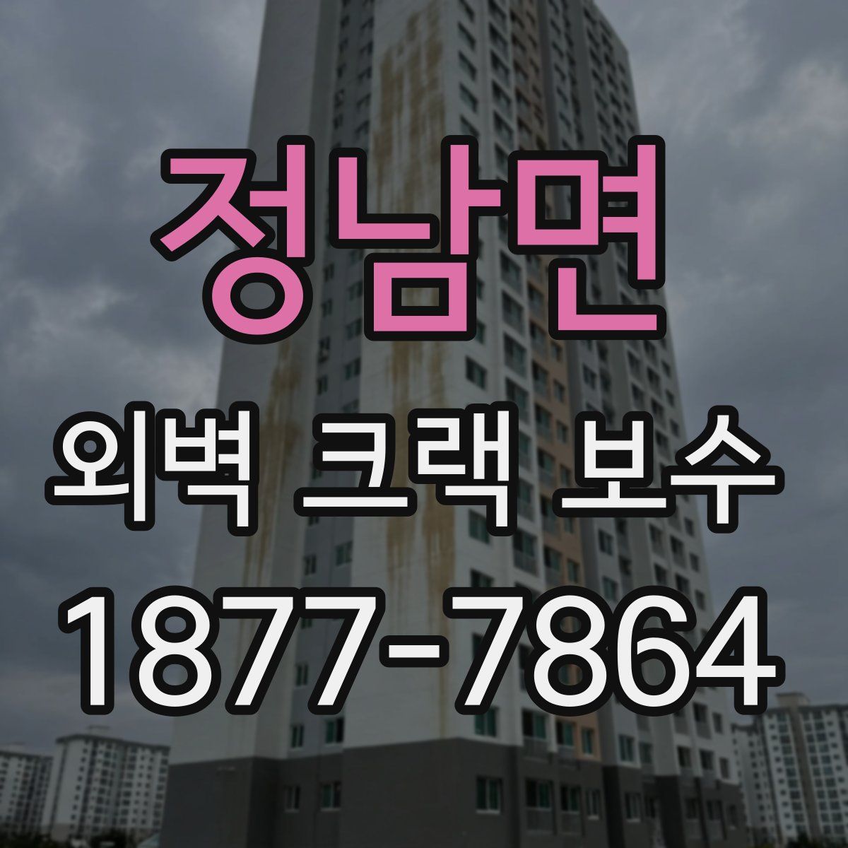 정남면 외벽 크랙 보수