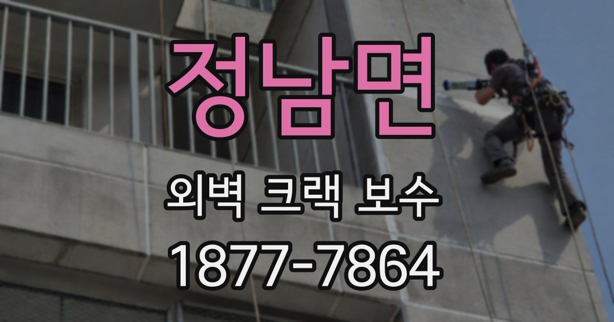 정남면 외벽 크랙 보수