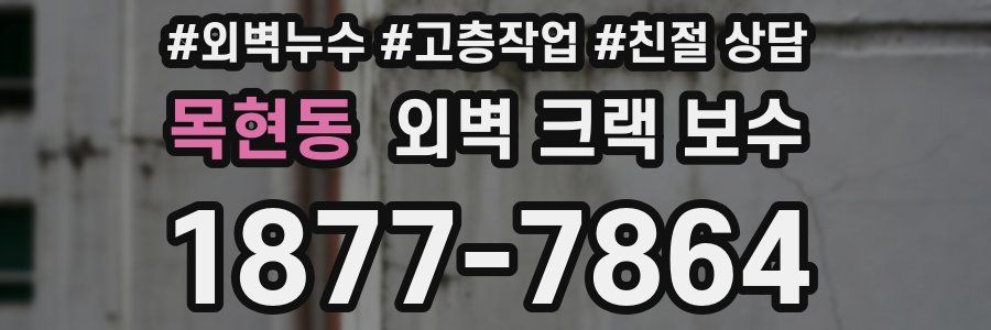 목현동 외벽 크랙 보수