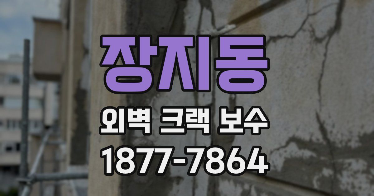 장지동 외벽 크랙 보수