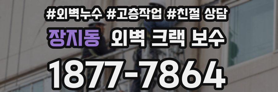 장지동 외벽 크랙 보수
