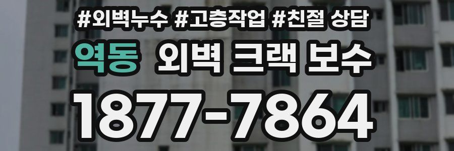 역동 외벽 크랙 보수