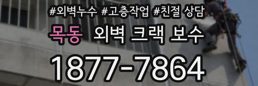 목동 외벽 크랙 보수