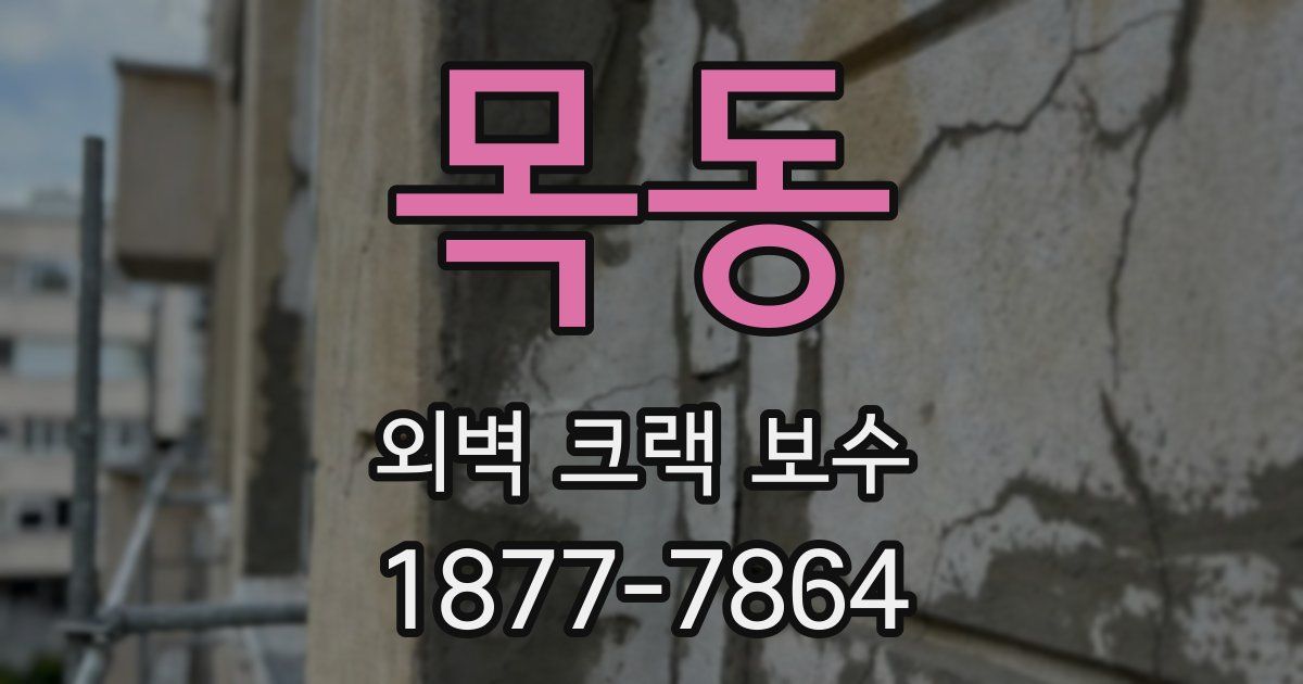목동 외벽 크랙 보수