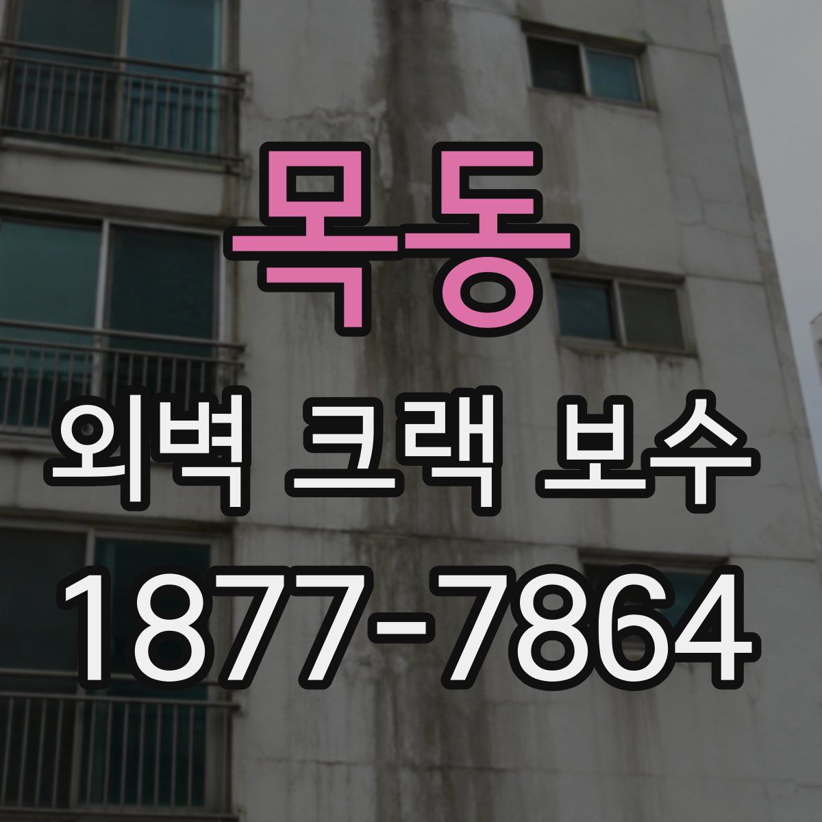 목동 외벽 크랙 보수