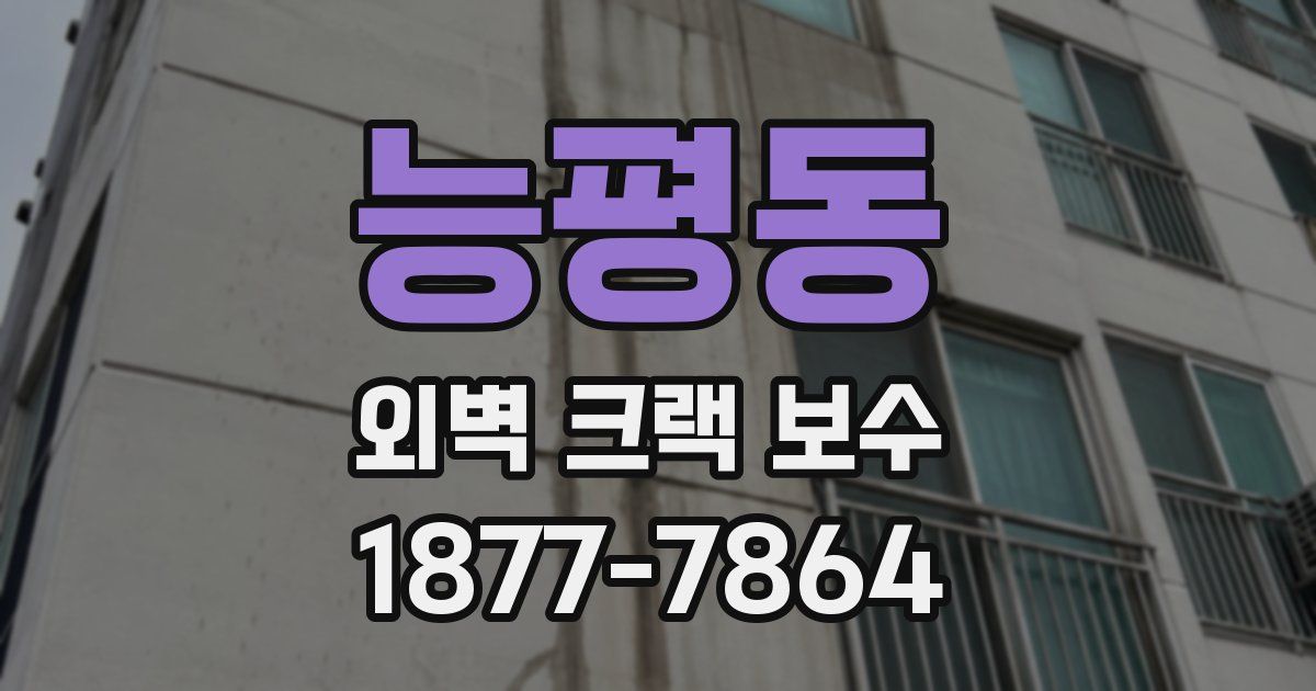능평동 외벽 크랙 보수