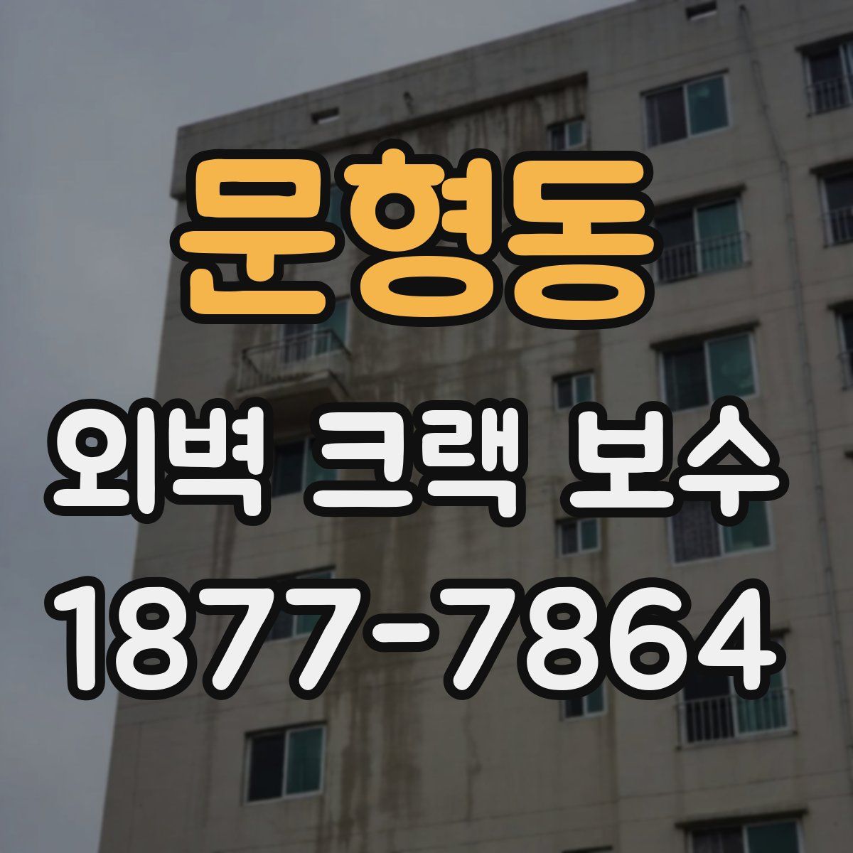 문형동 외벽 크랙 보수