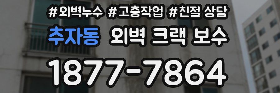 추자동 외벽 크랙 보수
