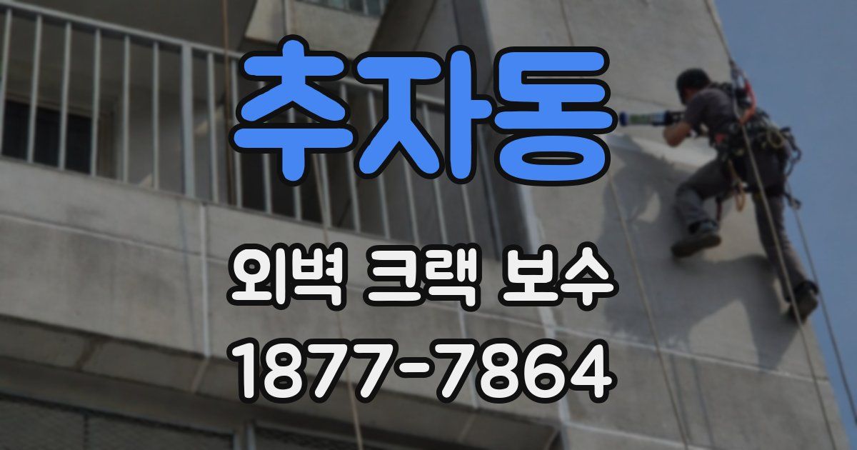 추자동 외벽 크랙 보수
