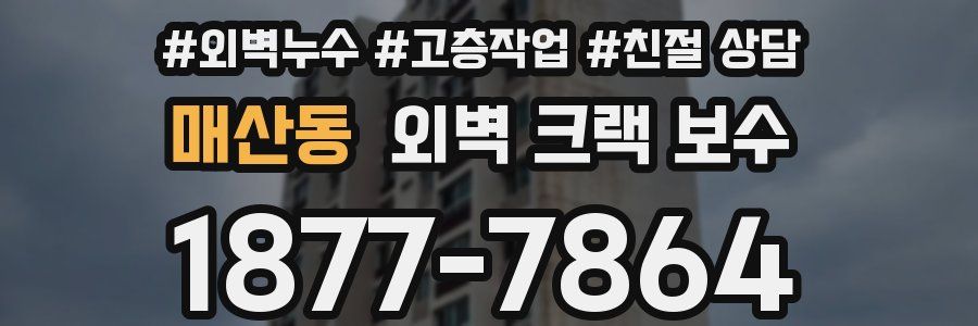 매산동 외벽 크랙 보수