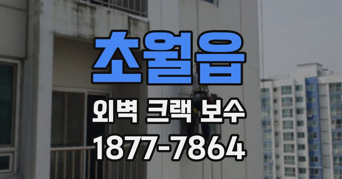초월읍 외벽 크랙 보수