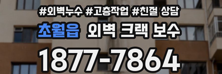 초월읍 외벽 크랙 보수