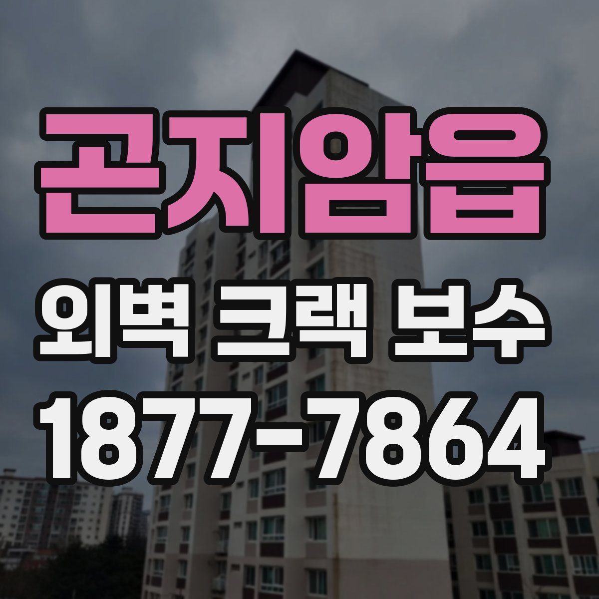 곤지암읍 외벽 크랙 보수