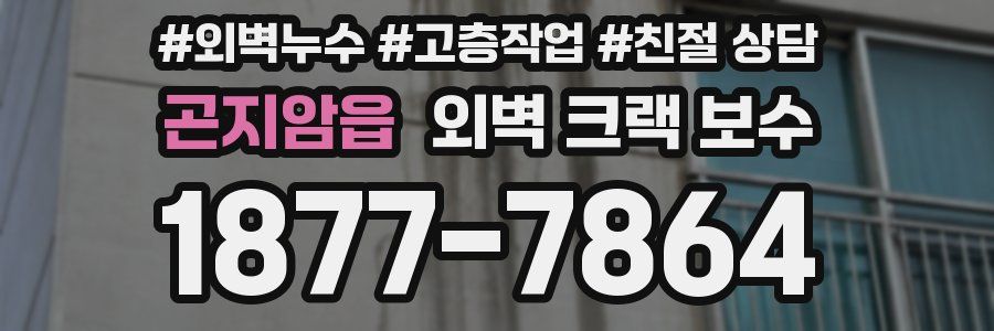 곤지암읍 외벽 크랙 보수