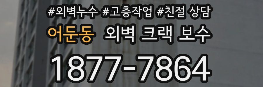 어둔동 외벽 크랙 보수
