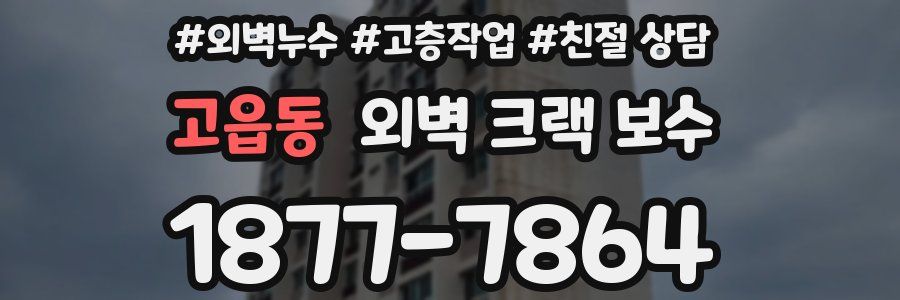 고읍동 외벽 크랙 보수