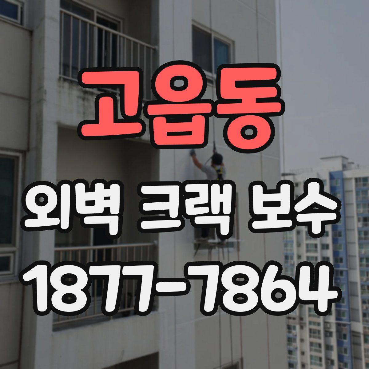 고읍동 외벽 크랙 보수