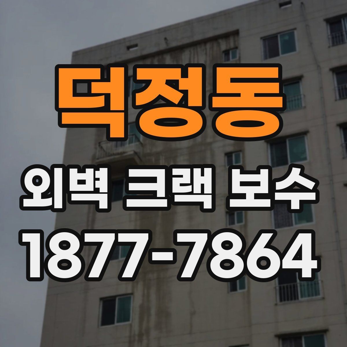 덕정동 외벽 크랙 보수 종류와 적용 범위